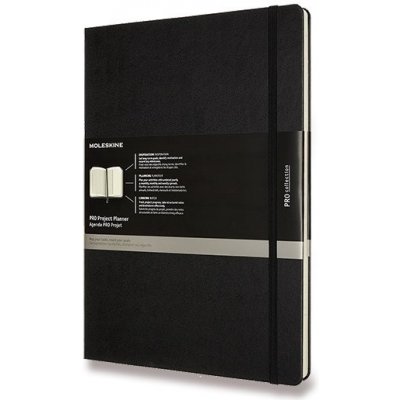 Moleskine Zápisník PRO Project Planner A4, černý – Zbozi.Blesk.cz