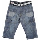 Airwalk Belted Cargo Short junior Boys light wash