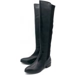 Caprice Dámské kožené kozačky 9/9-25526/21 black,comb – Zboží Dáma