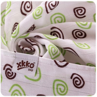 Kikko Bambusové pleny/osušky XKKO®BMB B&S Lime 90x100cm 1 ks bubbles-lime – Hledejceny.cz