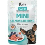 Brit Care Mini Losos a sleď sterilovaný 24 x 85 g – Sleviste.cz