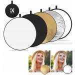 Odrazná deska K&F Concept 5v1 kulatá fotografická odrazka, průměr 80 cm – Zboží Živě