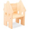 Dětská židlička Little Nice Things Dětská židle z masivní borovice Happy House