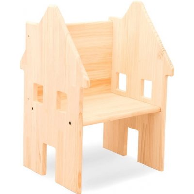 Little Nice Things Dětská židle z masivní borovice Happy House