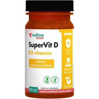 Astina Pharm SuperVit D3 vitamín 2000 IU kapsle 90 ks – Hledejceny.cz