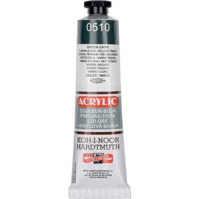 Koh-i-noor Akrylová barva Acrylic 40 ml 0510 zeleň tmavá – Zboží Mobilmania