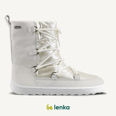 Be Lenka zimní barefoot boty Snowfox Woman Pearl White – Sleviste.cz