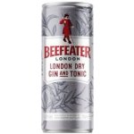 Beefeater Gin And Tonic 4,9 % 0,25 l (plech) – Zboží Dáma