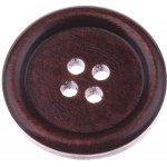 Knoflík 25 mm dřevěný Varianta: hnědý – Zbozi.Blesk.cz