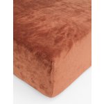 MKLuzkoviny.cz Prostěradlo mikroplyš Deluxe terakota 90x200 – Hledejceny.cz