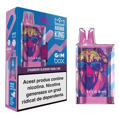 Aroma King Gem Box Strawberry Blueberry Bubble Gum 20 mg 700 potáhnutí – Hledejceny.cz