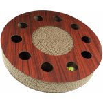Magic Cat Interactive interaktivní kruh škrabadlo pro kočky kartonové 33 x 33 x 6 cm – Hledejceny.cz