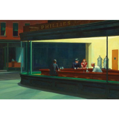 Plakát, Obraz - Nighthawks, Edward Hopper, 40 × 26.7 cm – Hledejceny.cz