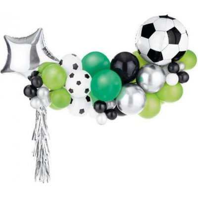 PartyDeco Fotbal party Girlanda balónková 150 x 126 cm