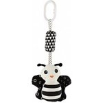 Teddies Kontrastní chrastítko na postýlku/kočárek včelka 30cm černobílý – Zboží Mobilmania