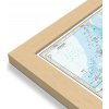 Nástěnné mapy National Geographic Japonsko - nástěnná mapa Classic 63 x 73 cm Varianta: mapa v dřevěném rámu, Provedení: Pegi přírodní