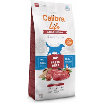 Calibra Dog Life Adult Medium Fresh Beef 12kg (Odesíláme do 48 hod. ex.sklad)