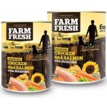 Topstein Farm Fresh kuřecí a losos s bramborami 800 g – Zboží Mobilmania