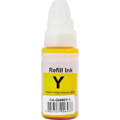 Inkoust Kapa Canon GI-490Y - kompatibilní – Zboží Mobilmania