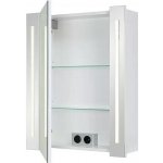 German LED zrcadlová skříňka Hydra / 12 W / 60,4 x 75,2 cm / bílá – Hledejceny.cz