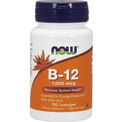 Now Foods Vitamín B12 2000 mcg 100 tablet – Hledejceny.cz