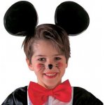 Uši myš na čelence velké plastové černé – Zboží Dáma