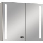 Aluminio Sun Zrcadlová skříňka s LED osvětlením, 100 × 70 × 13 cm, stříbrná – Hledejceny.cz