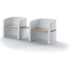 EURO 3 PLAST Designová plastová sedačka Talea - 6266, Matné Bílá