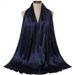 Sátenový přehoz přes ramena Tmavě modrá – Zboží Dáma