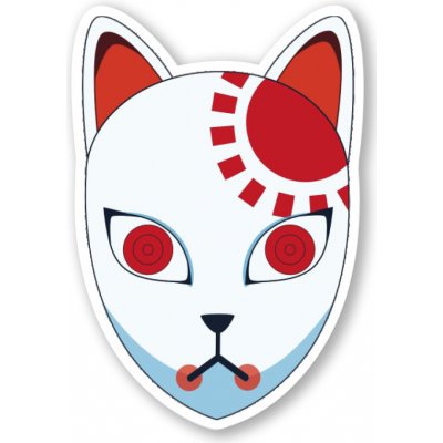 Demon Slayer Samolepka Fox Mask – Zboží Živě