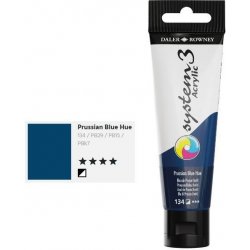 Daler & Rowney System 3 Acrylic Prussian Blue Hue 134 tuba 59ml