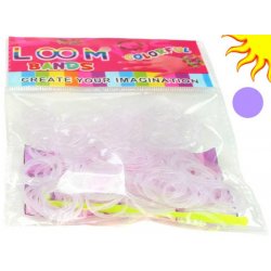 LOOM Gumicky 200ks menici fialová