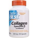 Doctor's Best Doctor’s Best Kolagen Typ I & III + peptan 500 mg 240 kapslí – Hledejceny.cz