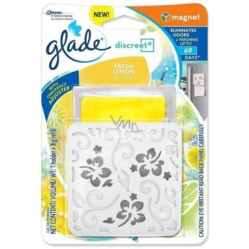 Glade by Brise Discrete Magnet Fresh Lemon osvěžovač vzduchu 8 g