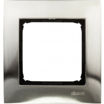 Simon DR1/61 Rámeček 1 násobný kovový inox, kov – Hledejceny.cz