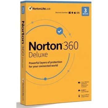Norton 360 DELUXE 25GB + VPN 1 lic. 3 lic. 3 roky (21435519)