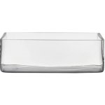 Váza hranatá RECTANGULAR skleněná čirá 30x20cm – Sleviste.cz