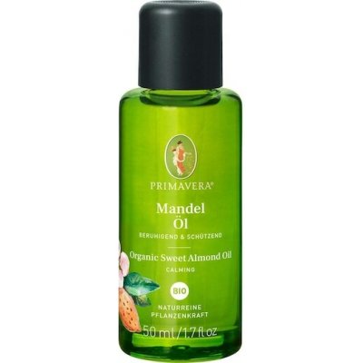 Primavera Aromaterapie Organicke-pecujici-olejeMandlový olej bio 50 ml (5 100,00 Kč / 1 l) – Sleviste.cz