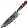 Kuchyňský nůž UG Grill Nůž Chef 20 cm Damašková ocel 67 dřevo rosewood G10