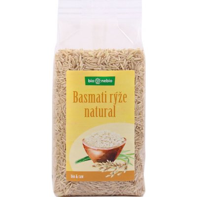 BioNebio Rýže Basmati natural, BIO, Indie 0,5 kg – Zbozi.Blesk.cz