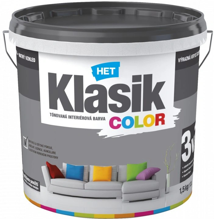 Het Klasik color 4kg 0167 šedý betonový