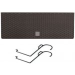 Prosperplast Truhlík RATO CASE W s háky a vkladem hnědý 39,5 x 18,5 x 19,5cm – Sleviste.cz