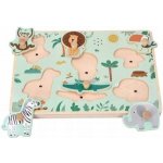 Adam Toys vkládačka puzzle s držadly a zvukovými efekty safari – Sleviste.cz