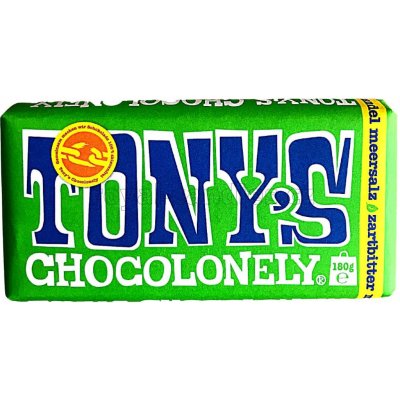 Tony's Chocolonely Hořká Čokoláda s Mandlemi a Mořskou solí 180 g – Hledejceny.cz