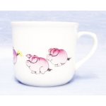 Český porcelán Dubí hrnek Vařák růžová prasátka 650 ml – Zboží Dáma