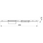 MACO Hlavní protikus zámku pravý pro AL 3x24x250 – Zboží Mobilmania