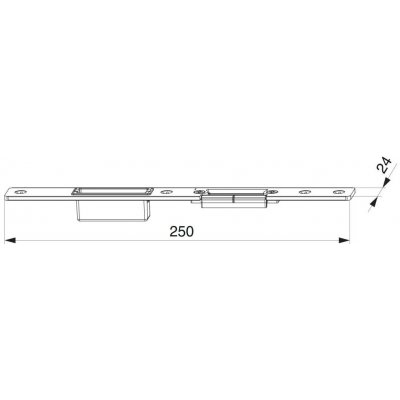 MACO Hlavní protikus zámku pravý pro AL 3x24x250 – Zboží Mobilmania