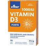 Vitar Vitamin D3 Forte 1000 IU 90 tablet – Hledejceny.cz