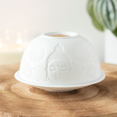 Mani Bhadra Porcelánový svícen Feng Shui Buddha, 12 x 7,2 cm od 229 Kč -  Heureka.cz