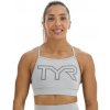 Sportovní podprsenka TYR Base KINETIC High Neck Grey